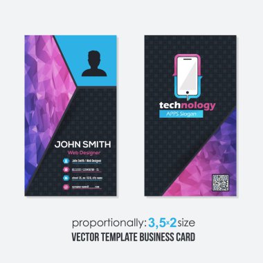 iş kartı vektör illüstrasyonu 