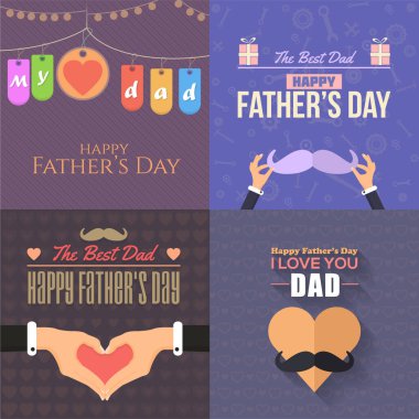 Babalar Günü vektör arkaplanı 