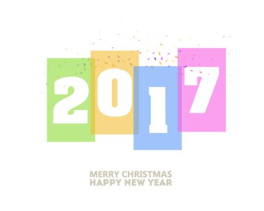 Yeni yıl vektör illüstrasyon arka planı 