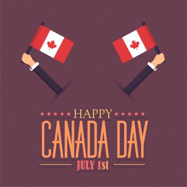 Kanada Günü vektör illüstrasyon arka planı 