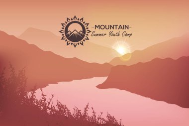 yaz mevsimi vektör illüstrasyon arka planı