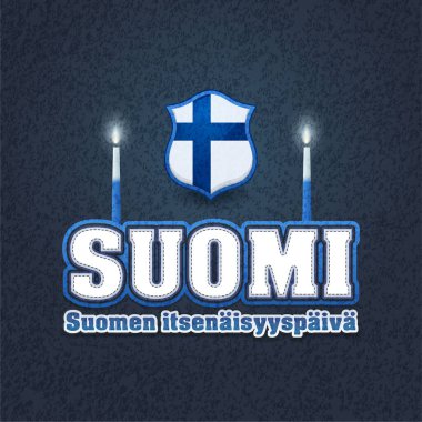 Finlandiya Günü vektör illüstrasyonu geçmişi 