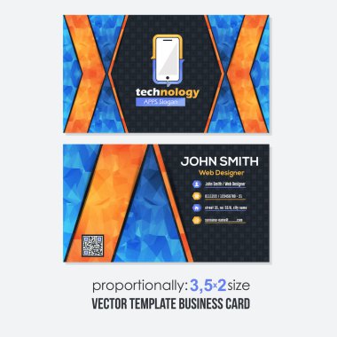 iş kartı vektör illüstrasyonu 