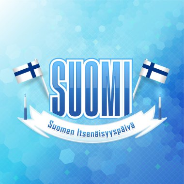 Finlandiya Günü vektör illüstrasyonu geçmişi 