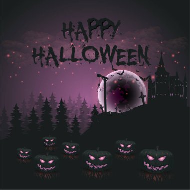 Cadılar Bayramı konsepti vektör arkaplanı