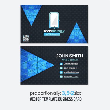 iş kartı vektör illüstrasyonu 