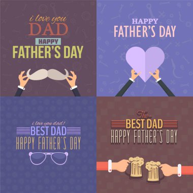 Babalar Günü vektör arkaplanı 