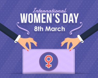 Kadınlar Günü Kart Çizimi 