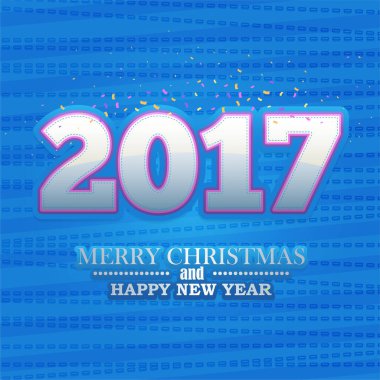 Yeni yıl vektör illüstrasyon arka planı 