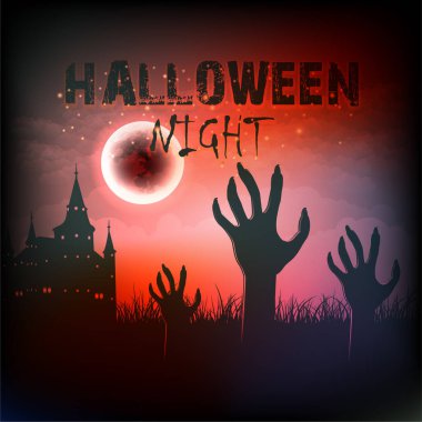 Cadılar Bayramı konsepti vektör arkaplanı