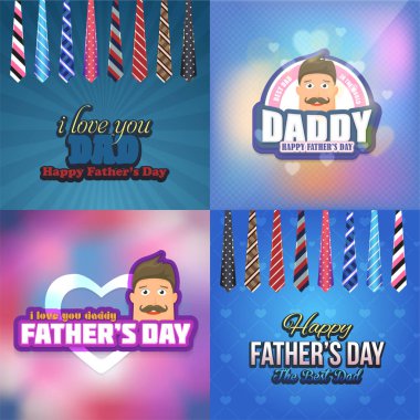 Babalar Günü vektör arkaplanı 