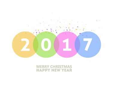 Yeni yıl vektör illüstrasyon arka planı 