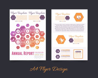 Broşür simgesi vektör illüstrasyonu 