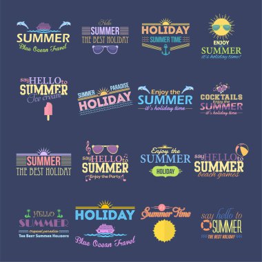 yaz mevsimi vektör illüstrasyon arka planı