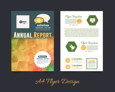 Broşür simgesi vektör illüstrasyonu 