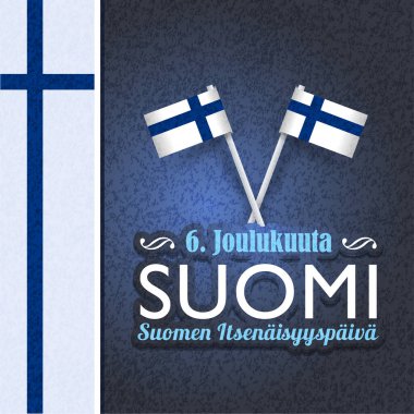 Finlandiya Günü vektör illüstrasyonu geçmişi 