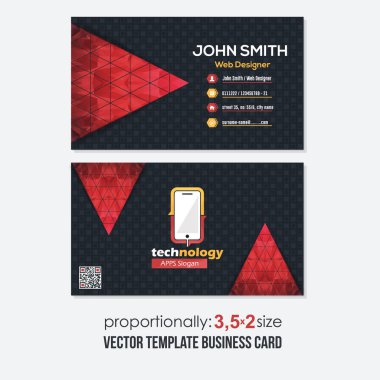 iş kartı vektör illüstrasyonu 