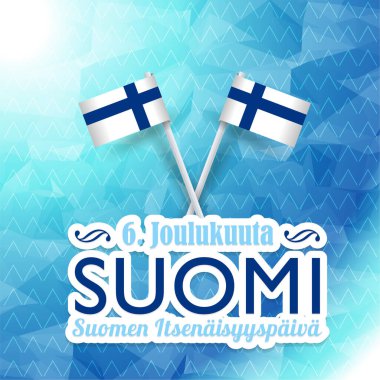 Finlandiya Günü vektör illüstrasyonu geçmişi 