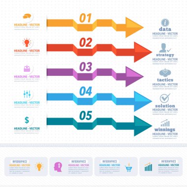Infographics konsept vektör arkaplanı  
