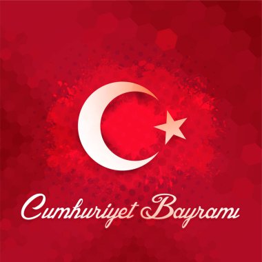 Türkiye günü vektör illüstrasyon arkaplanı 
