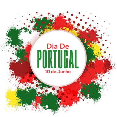 Portekiz gün vektör illüstrasyon arka planı 