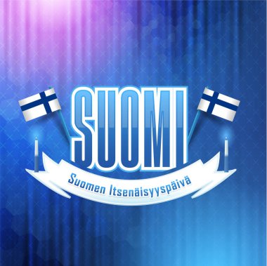 Finlandiya Günü vektör illüstrasyonu geçmişi 