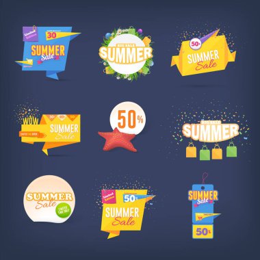 yaz mevsimi vektör illüstrasyon arka planı