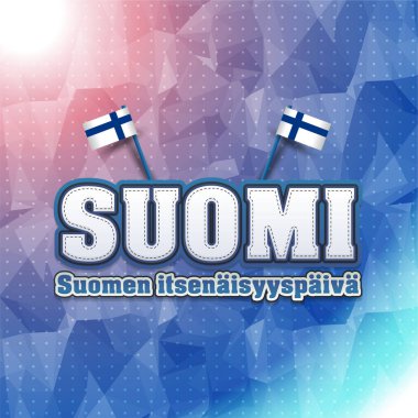 Finlandiya Günü vektör illüstrasyonu geçmişi 