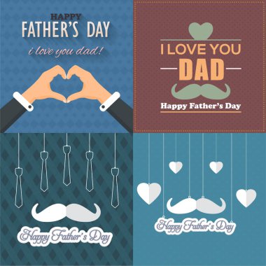 Babalar Günü vektör arkaplanı 