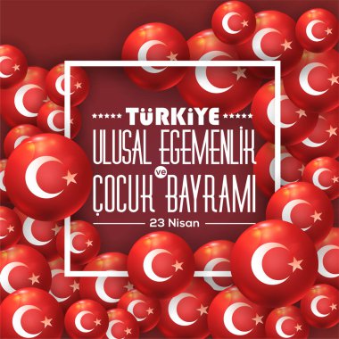 Türkiye günü vektör illüstrasyon arkaplanı 