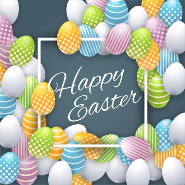 Paskalya konsepti vektör illüstrasyonu 