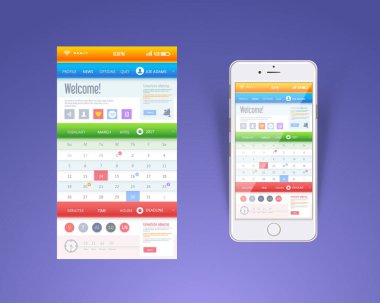 Web veya mobil simge, vektör illüstrasyonu 
