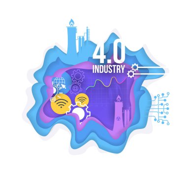 Web endüstrisi konsept vektör resimleme arka planı 