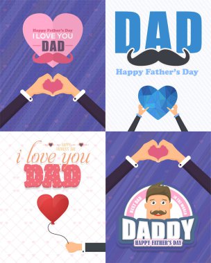 Babalar Günü vektör arkaplanı 