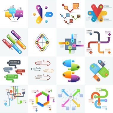 Infographics konsept vektör arkaplanı  