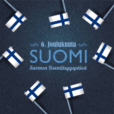 Finlandiya Günü vektör illüstrasyonu geçmişi 