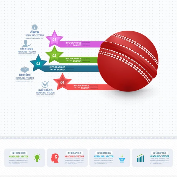 Sport Infographie Vectoriel Illustration Fond — Image vectorielle