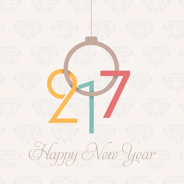 New Year Vector Illustration Background — 스톡 벡터