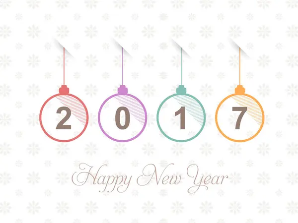 New Year Vector Illustration Background — 스톡 벡터