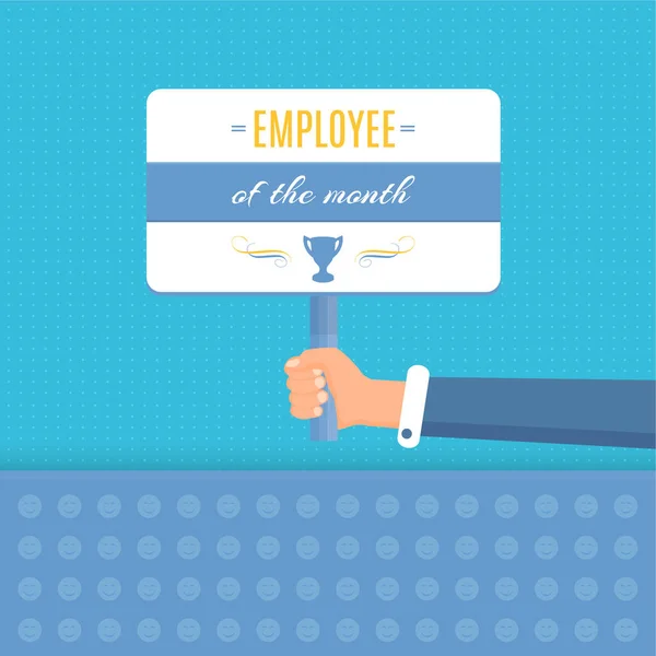 Best Employee Concept Vector Background — 图库矢量图片