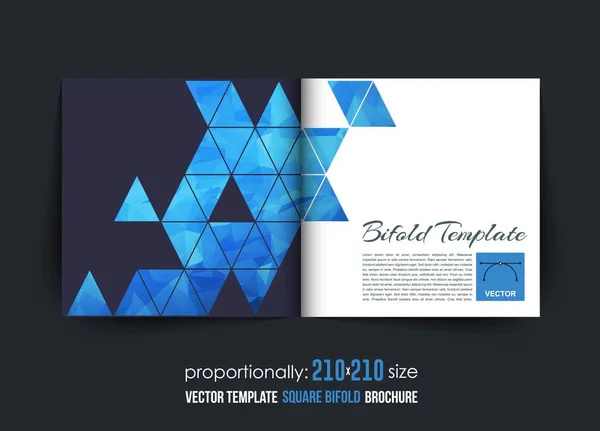 Bifold Brochure Modello Vettore Illustrazione Sfondo — Vettoriale Stock