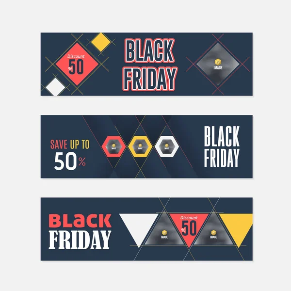 Black Friday Concept Vector Illustration Background — Stock Vector