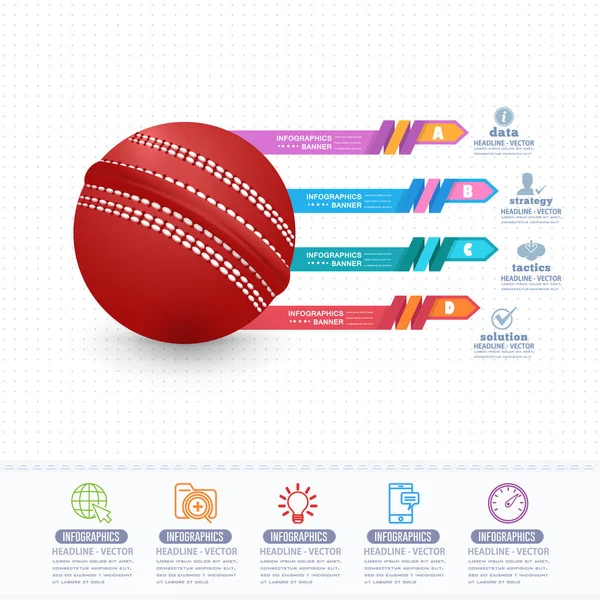 Sport Infographie Vectoriel Illustration Fond — Image vectorielle