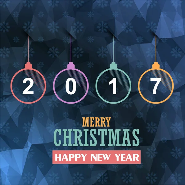 New Year Vector Illustration Background — 스톡 벡터