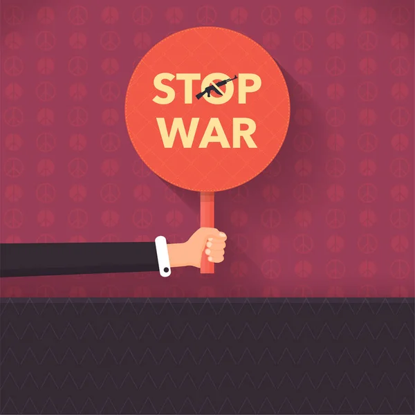 Zastavit Válečné Vektorové Pozadí — Stockový vektor