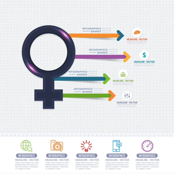 Infographie Icône Concept Vecteur Arrière Plan Illustrations De Stock Libres De Droits