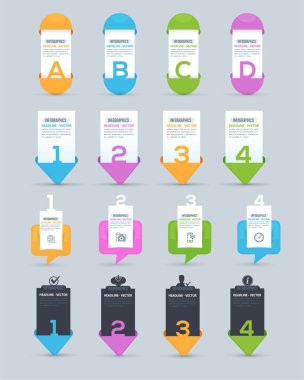 Infographics konsept vektör arkaplanı  