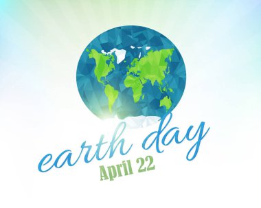 Toprak günü konsepti vektör arkaplanı 