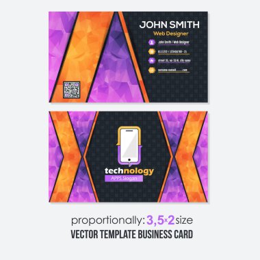 iş kartı vektör illüstrasyonu 