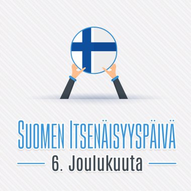 Finlandiya Günü vektör illüstrasyonu geçmişi 